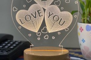 jasa laser cutting lampu akrilik