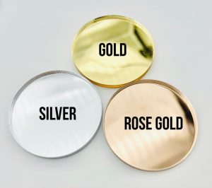 jasa laser cutting huruf timbul akrilik gold